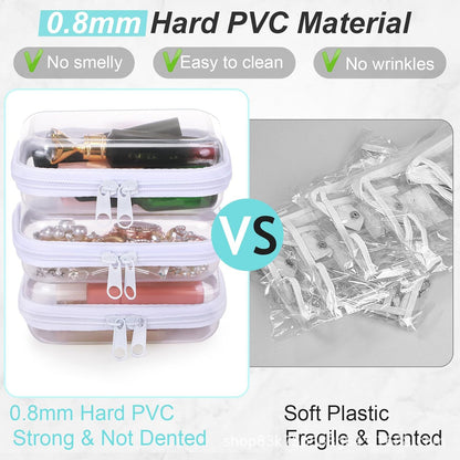 Cross-Border Popular Pet Box Travel Storage Bag Digital Stationery Toiletry Makeup Bag Small Transparent Box Portable