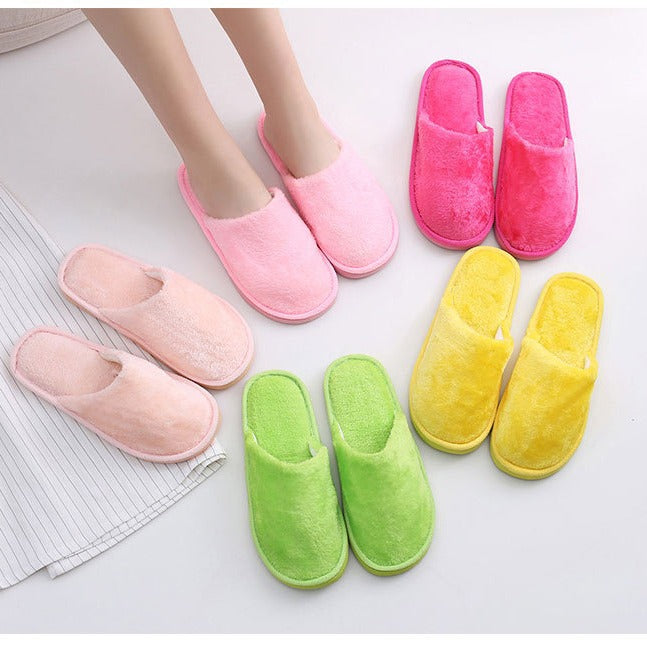 New plush indoor home autumn and winter wooden floor warm EVA moon cotton slippers Cixi men and women couples