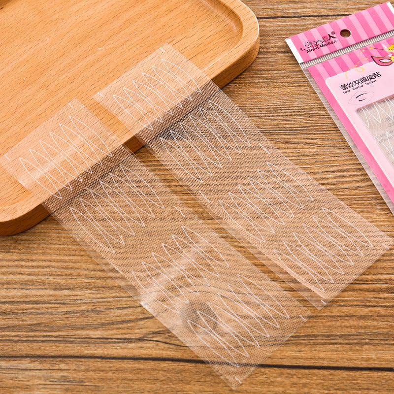 Magic Beauty Lace Double Eyelid Sticker Natural Invisible Traceless Beauty Sticker Mesh Olive-Shaped Eyelid Sticker