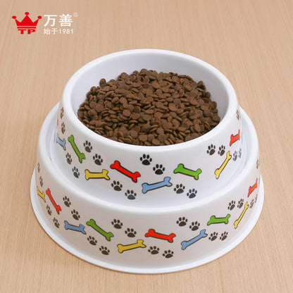 Melamine pet bowl wholesale ins style high-looking dog non-slip rice bowl medium and small dog Teddy golden retriever drop-resistant bowl