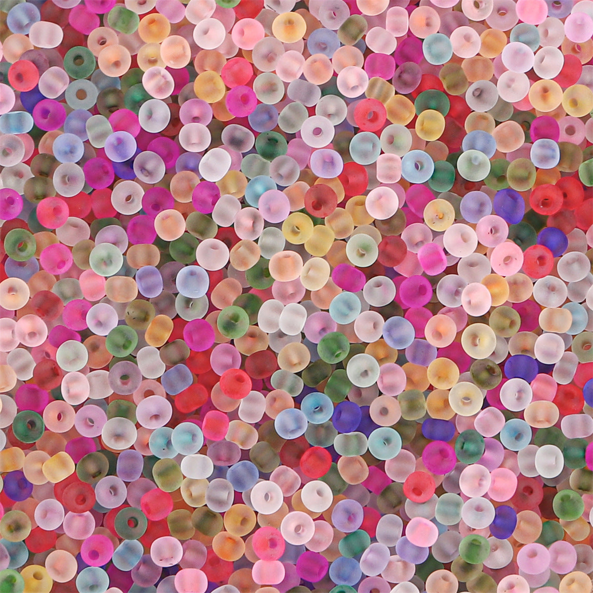 High quality domestic transparent frosted rice beads loose beads handmade DIY bracelet necklace accessories material factory direct sales