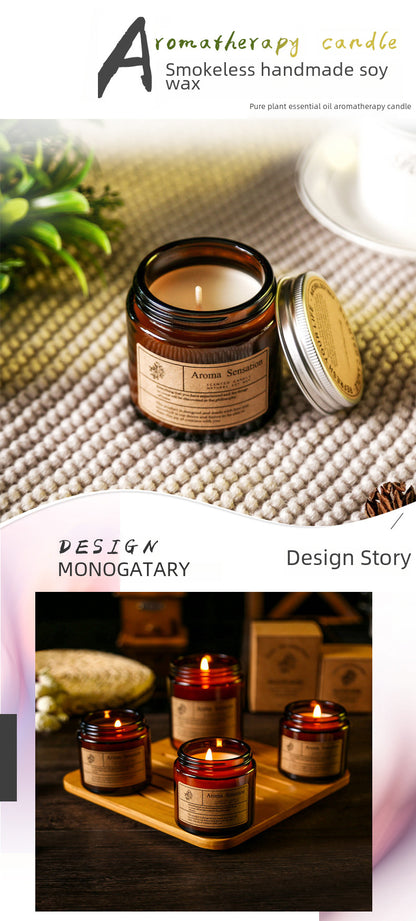 Cross-Border Smokeless Aromatherapy Candles, Souvenirs, Handmade Soy Wax Candle Cup Gift Boxes, High-End Home Fragrance Decorations