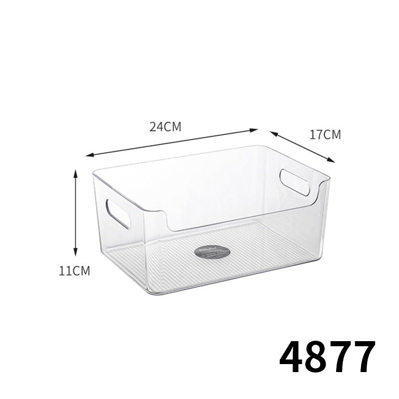 Simple Storage Box Transparent Acrylic Narrow Long Rectangular Mirror Cabinet Cosmetic Stationery Pen Kitchen Chopsticks Box