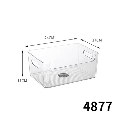 Simple Storage Box Transparent Acrylic Narrow Long Rectangular Mirror Cabinet Cosmetic Stationery Pen Kitchen Chopsticks Box