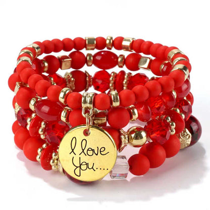 European and American Cross-Border Hot-Selling New Bohemian Bracelets Creative Tassel Multi-Layer Beaded Bracelets Fashion Jewelry