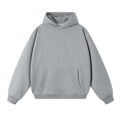 New Style Couple's Loose-Fitting Round-Neck Hooded Sweatshirt, Long-Sleeved Sweatshirt, Heavyweight Pure Cotton 400g Hoodie with Printed Logo