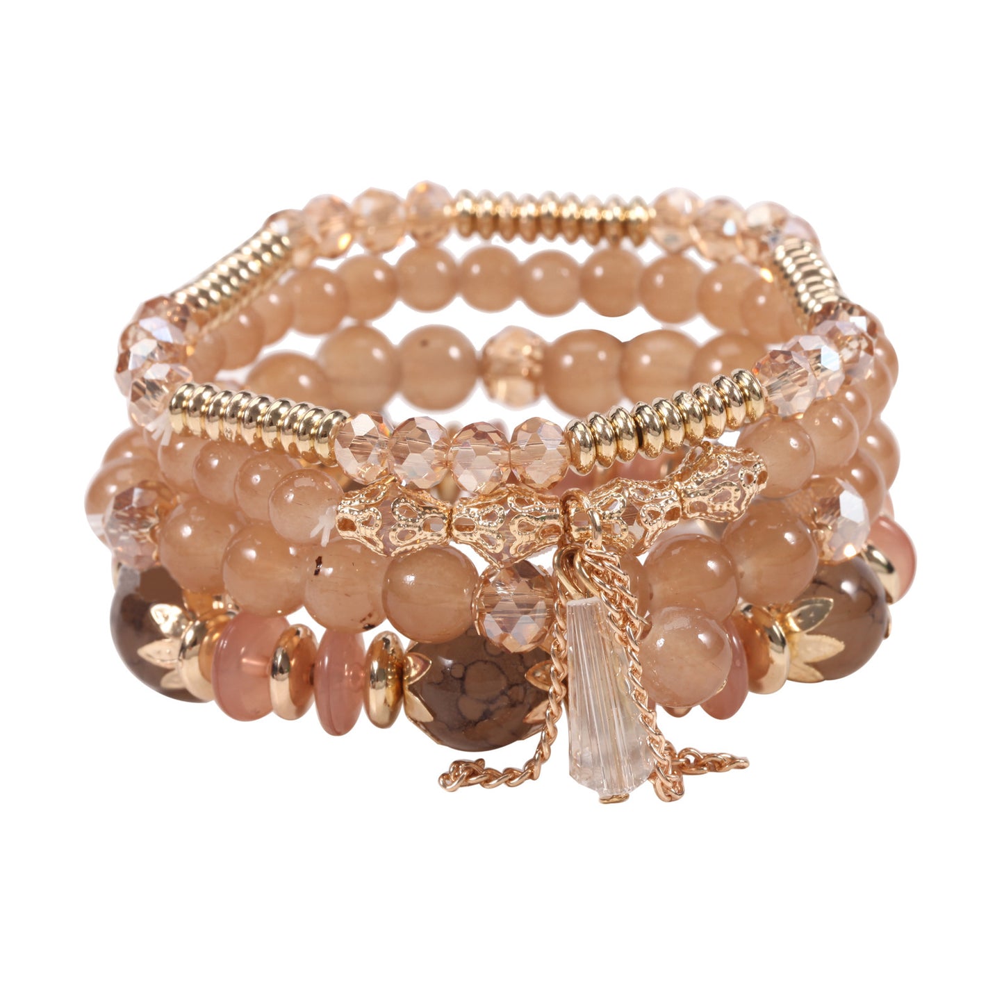 European and American Cross-Border Hot-Selling New Bohemian Bracelets Creative Tassel Multi-Layer Beaded Bracelets Fashion Jewelry