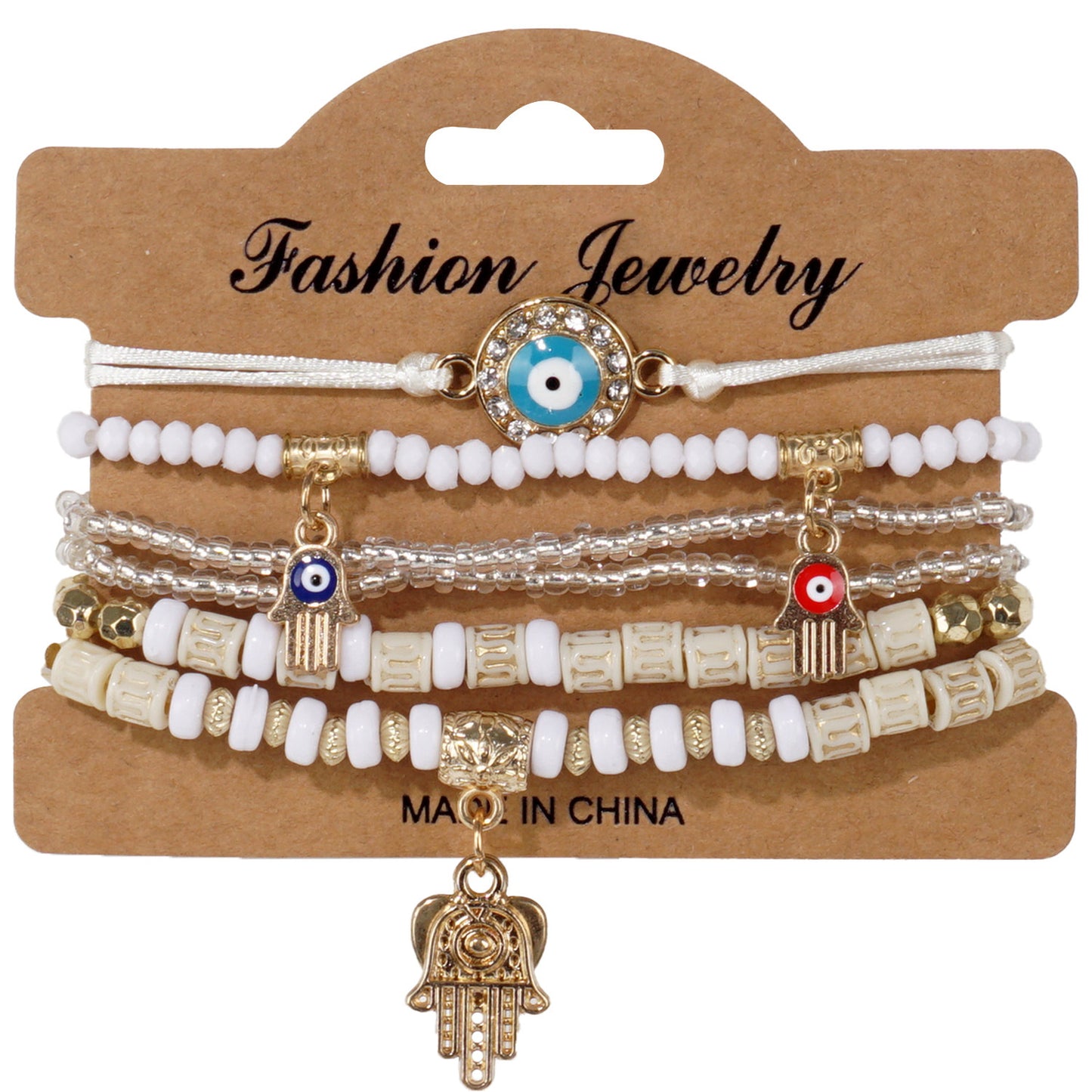 European and American Cross-Border Hot-Selling New Bohemian Bracelets Creative Tassel Multi-Layer Beaded Bracelets Fashion Jewelry
