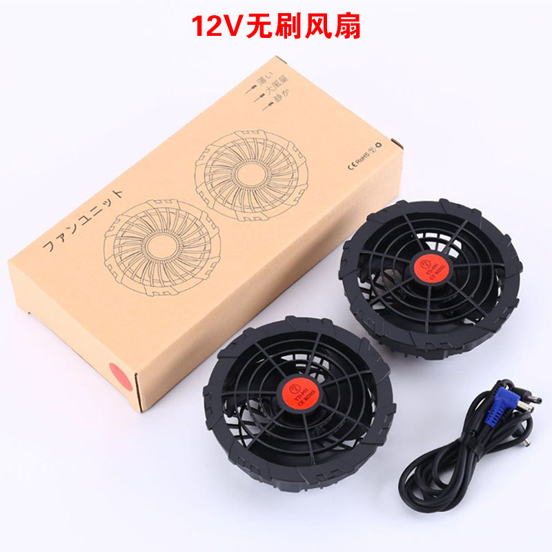 Cross-border Direct Supply Summer Cooling and Heat Prevention Air-conditioning Clothing Clothes with Fan Short-sleeved Vest Outdoor Sunscreen Work Wear