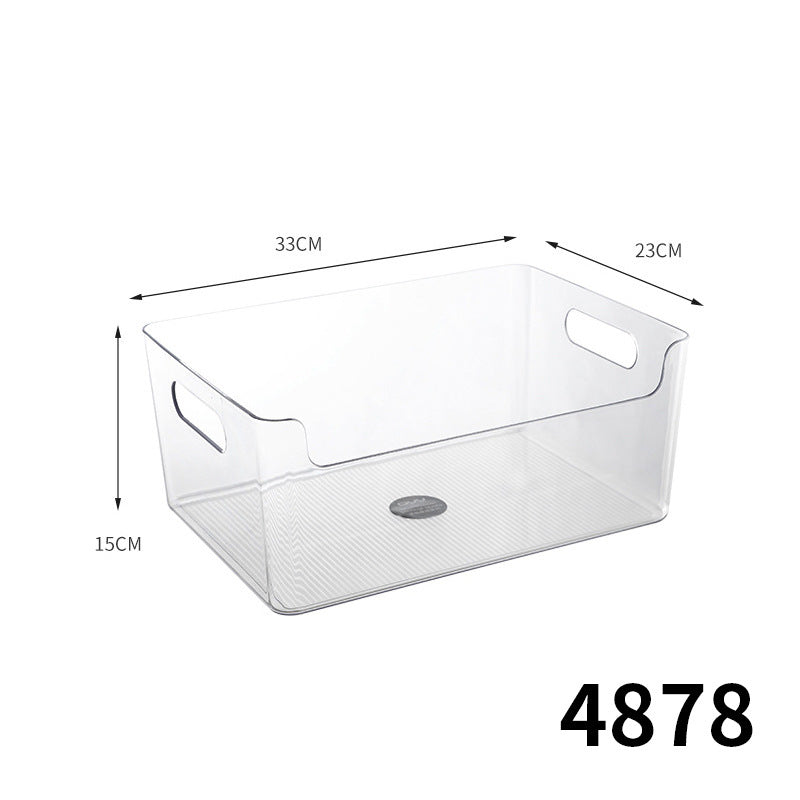 Simple Storage Box Transparent Acrylic Narrow Long Rectangular Mirror Cabinet Cosmetic Stationery Pen Kitchen Chopsticks Box