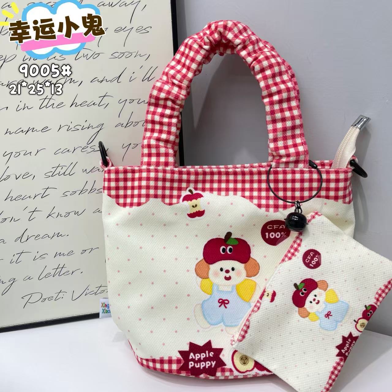 New Girls Handbag Storage Bag Cute Lunch Box Bag Handbag Mother Bag Korean Cartoon Bag Hand Bag