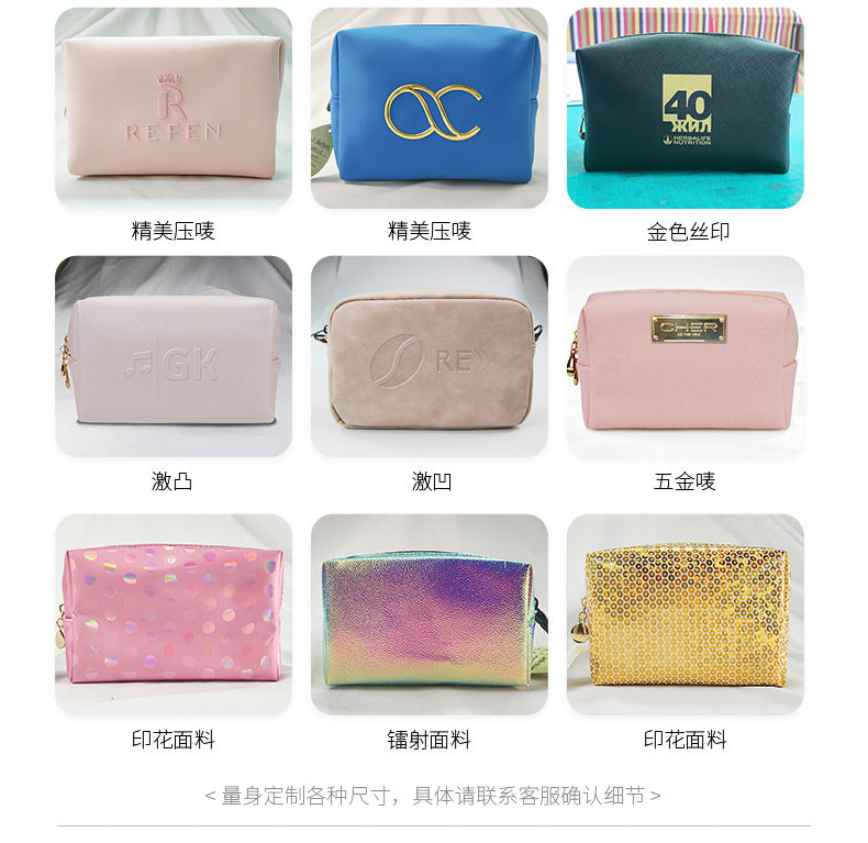 Cross-Border Popular Dopamine Makeup Bag, Portable Travel Toiletry Storage Bag, Clutch Bag, Waterproof Makeup Storage Bag