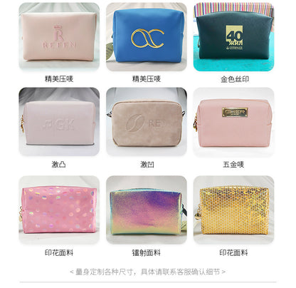 Cross-Border Popular Dopamine Makeup Bag, Portable Travel Toiletry Storage Bag, Clutch Bag, Waterproof Makeup Storage Bag