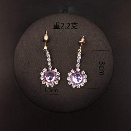 Korean Bride Necklace Earrings Two-piece Decorations Wedding Yarn Wedding Jewelry Wedding Accessories Dance Studio