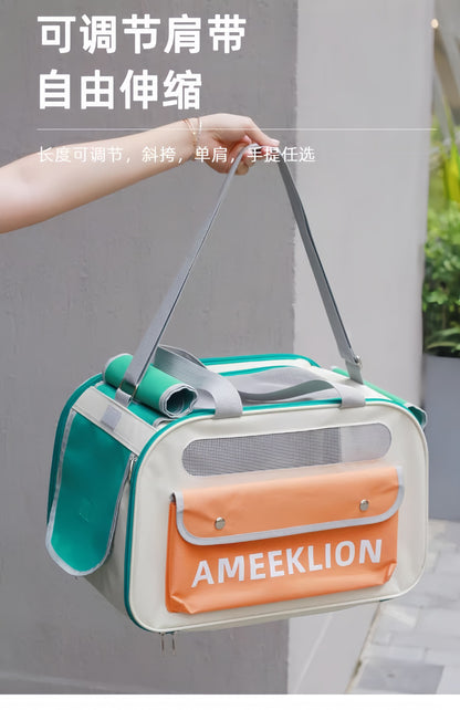 Cat Bag Outgoing Portable Cat Dog Backpack Cat Cage Breathable Crossbody Portable Cat Bag Large Capacity Pet Bag