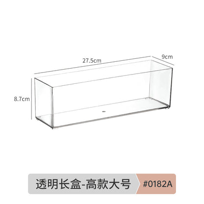 Desktop Storage Box Dormitory Cosmetics Transparent Basket Acrylic Drawer Mask Organizer Box Snack Sundry Storage Rack