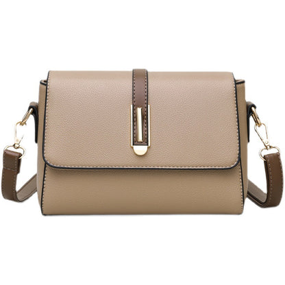 Small Square Bag for Women 2026 New Fashion Soft Leather Women's Shoulder Crossbody Bag Pure Color High-Quality Texture Middle-Aged Mom Bag