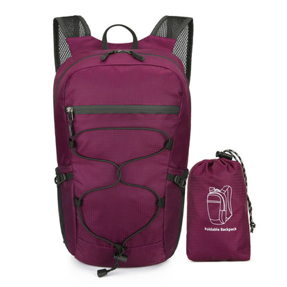Cross-Border Outdoor Folding Backpack Waterproof Mountaineering Bag Backpack Folding Bag Outdoor Large Capacity Travel Backpack