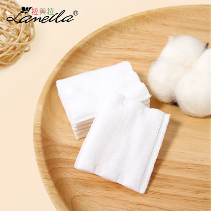 Lmltop New 222-Piece Sandwich Makeup Remover Cotton Cartoon Cat Claw Double-Sided Thickeneded Makeup Cotton Stretch Cotton Wet Compress Cotton