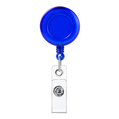 Transparent Easy Pull Buckle Doctor Nurse Breast Card Certificate Card Case Anti-loss Clip Buckle Meal Card Work Card Transparent Color Retractable Buckle