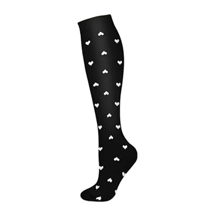Cross-border calf compression socks sports stockings Amazon compression socks European and American pressure calf socks riding thin leg socks