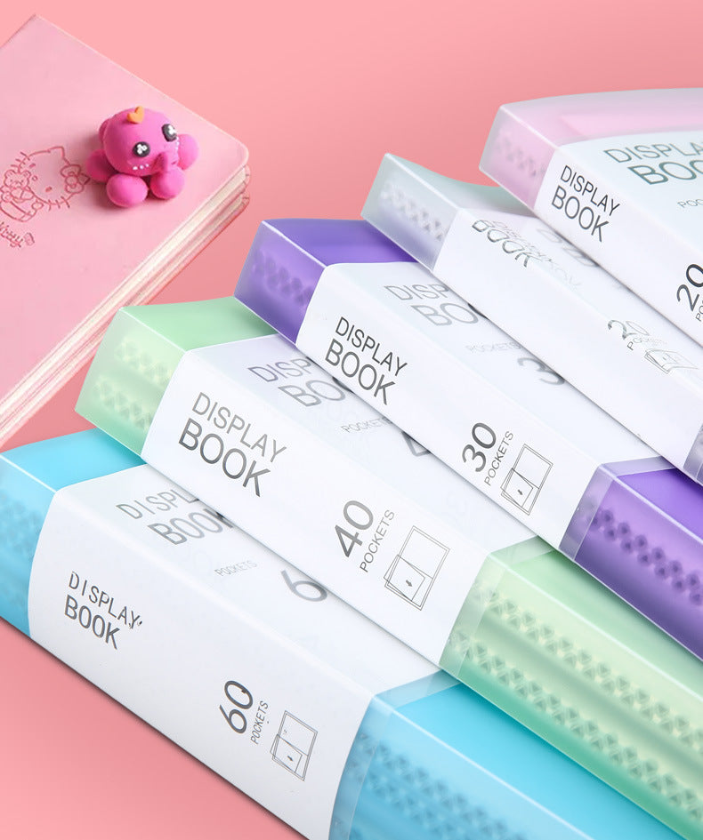 Transparent Multi-Layer Loose-Leaf A4 Folder Pp Student Certificate and Test Paper Storage Book File Folder for Pregnancy Check-Up and Music Score Storage