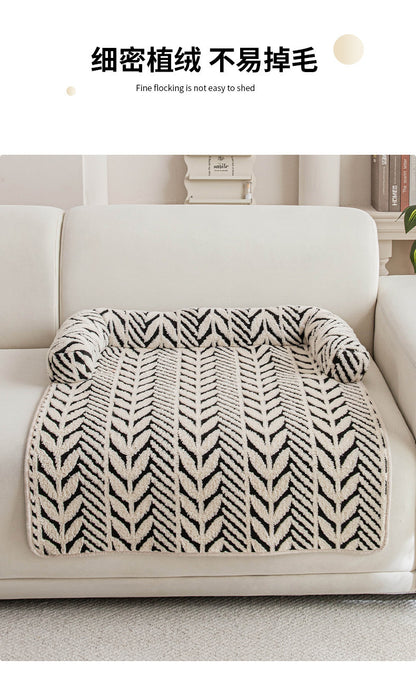 Cross-Border Hot-Selling Anti-Scratch Pet Mat, New Plush Thickened Non-Slip Sofa Dog Bed, Pet Supplies