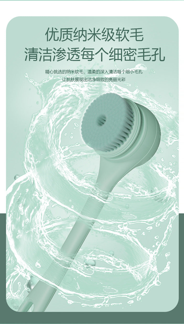 Dual-Handle Electric Bath Scrubber with Five Brush Heads, Spa-Grade Bath Brush, Wireless Electric Bath Brush, Body Cleansing Device