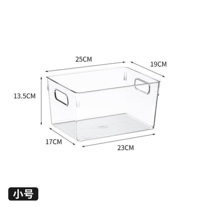 Food-Grade Storage Box, Acrylic Refrigerator Storage, Desktop Book Storage Box, Student Dormitory Sundries, Facial Mask Organization