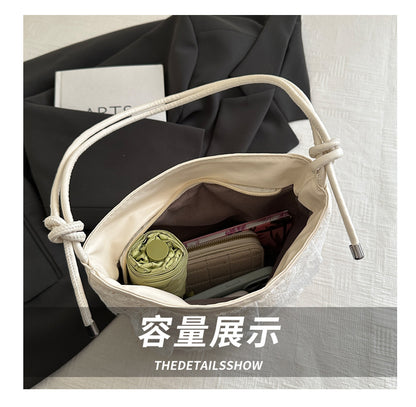 High-Looking and Large-Capacity Women's Small Square Bag 2025 Summer New Fashion Cute Lace Armpit Bag Commuter Shoulder Bag