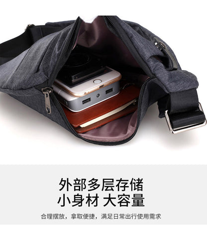 Chest Bag Men's Distinctive Shoulder Crossbody Bag Fashion Cross Bag Multifunctional Sports Fashion Underarm Bag Men's Chest Bag
