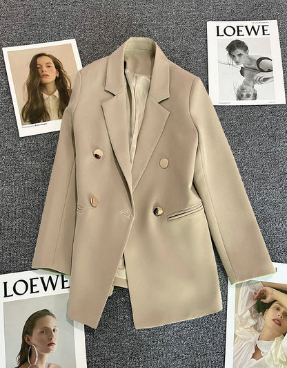 Orange Suit Jacket Women's 2025 Spring and Autumn New Korean High-end Temperament Popular Suit 22 Colors