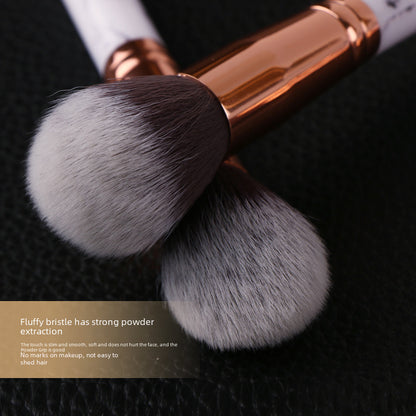 Marble makeup brush wholesale powder brush blush eye shadow brush full set of beauty tools 10 sets of brush bag beauty brush