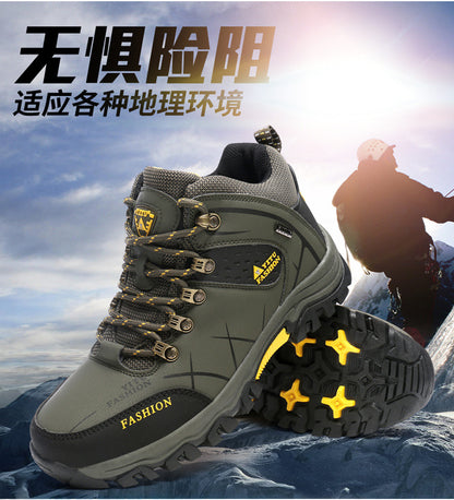 Cross-Border Recommendation for Autumn and Winter Men's Low-Top Outdoor Mountaineering and Hiking Sports Shoes, Men's Non-Slip and Wear-Resistant Work Boots