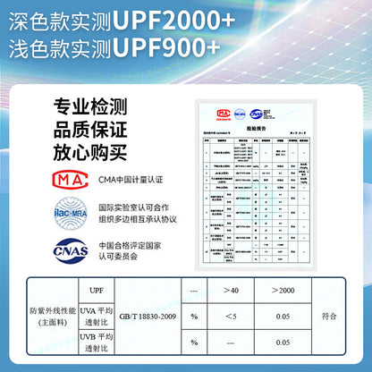 UPF500 Sunscreen Face Gini Mask Women's UV Protection Ice Silk Summer Breathable 7A Antibacterial Hyaluronic Acid Mask