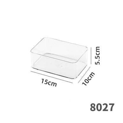 Enlarge 40cm Long Transparent Box Narrow Long Square Storage Box 15cm Wide Water-tight Drawer Finishing