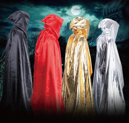 Halloween Costume Adult cosplay Death Cloak Performance Costume Black Wizard Robe Cloak Vampire