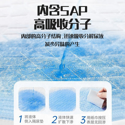 Cross-Border E-Commerce Dog Pee Pads, Thickened Deodorizing Disposable Diapers, Pet Urine-Absorbing Pads for Rabbits and Cats
