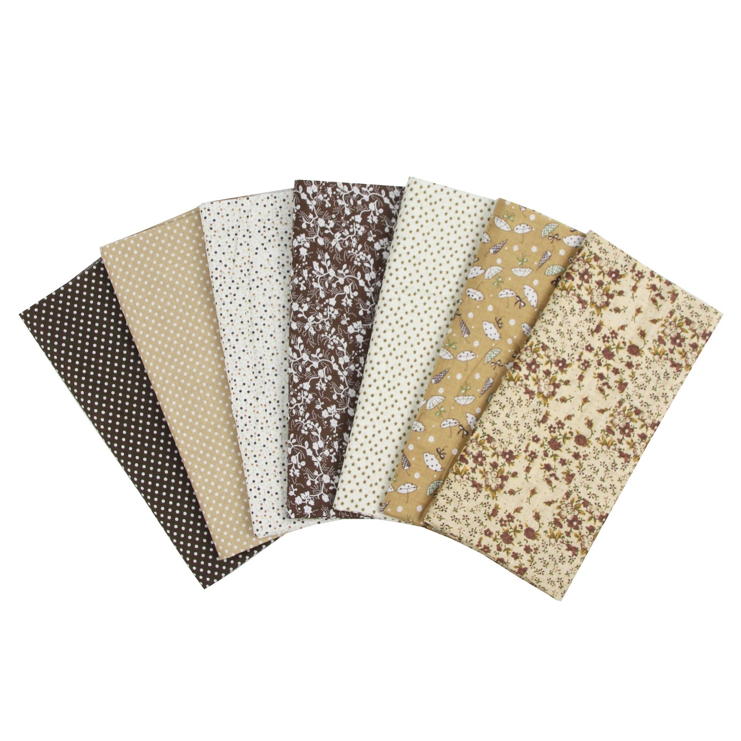 7 Color Patchwork Cloth Group Plain Flower Cloth Broken Plaid Dot DIY Cotton Small Fresh Plant Printing Cloth