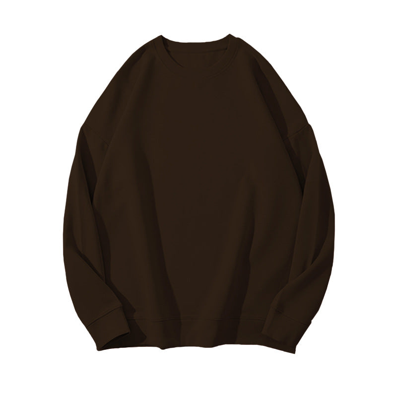 Solid Color Velvet Sweatshirt for Women in Autumn and Winter Korean Style Loose Casual Top T-Shirt Female Student Couple Outwear Bottoming Shirt