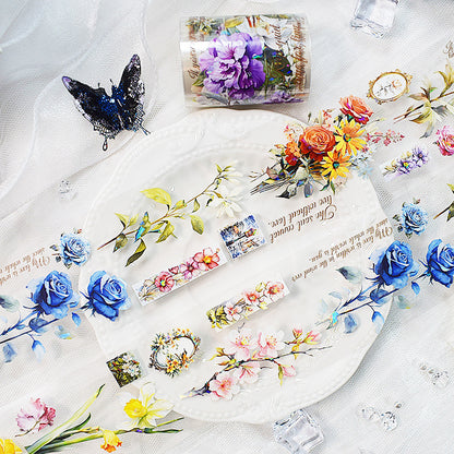 Original hand account tape shell light flower decoration handmade collage diy hand account material wholesale special material pet tape
