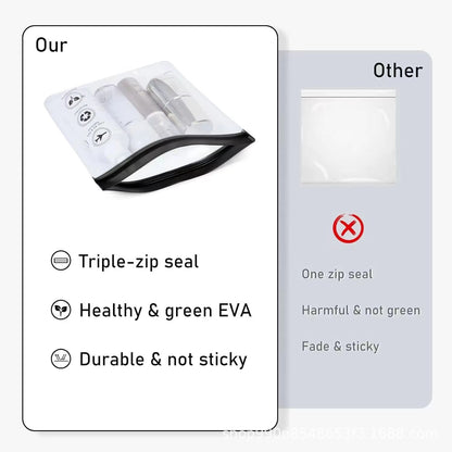 Transparent Eva Travel Use Waterproof Flight Makeup Waterproof Women's Reusable Airport Security Wash