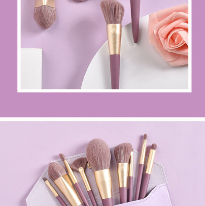 Cangzhou Little Purple Potato Makeup Brush Set Loose Powder Brush Eyeshadow Brush Foundation Brush Portable Beauty Brush Makeup Tools