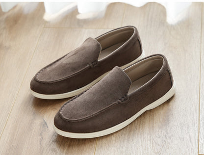 Cross-Border Popular Slip-On Suede Loafers Slip-On Slip-Ons Casual Fashion Beanie Shoes for Men Dropshipping