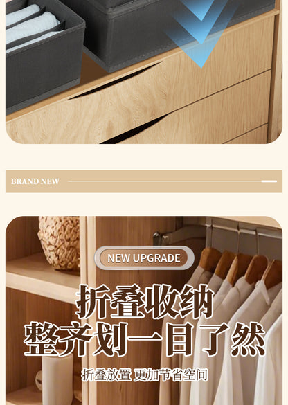 Fabric Underwear Storage Box with Compartments for Home Use, Drawer-Style Storage with Dividers for Organizing Socks