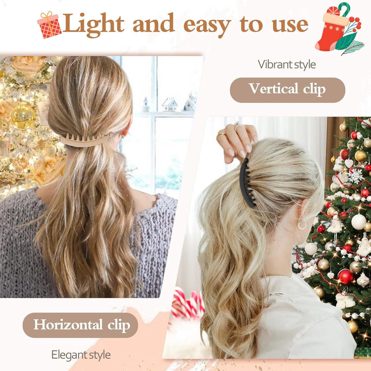 13cm Large Banana Clip Simple Vertical Hair Clip Elegant Hair Clip Ponytail Clip Back of the Head Grabber Wholesale