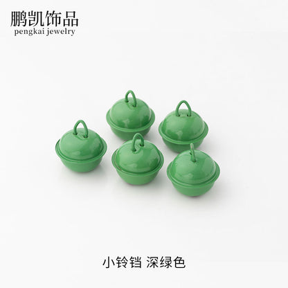 22mm Colorful Cute Small Bell Metal Pet Open-Ended Bell Handmade Material DIY Creative Accessory Iron
