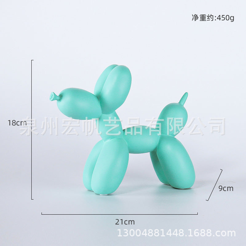 Nordic Light Luxury Blow Dog Ornaments Modern Creative Simple Living Room Desktop TV Cabinet Home Entrance Decorations