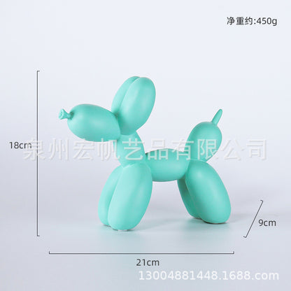 Nordic Light Luxury Blow Dog Ornaments Modern Creative Simple Living Room Desktop TV Cabinet Home Entrance Decorations