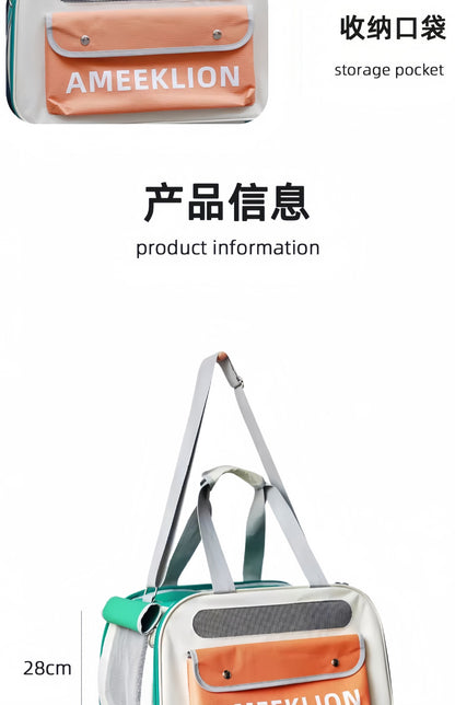 Cat Bag Outgoing Portable Cat Dog Backpack Cat Cage Breathable Crossbody Portable Cat Bag Large Capacity Pet Bag